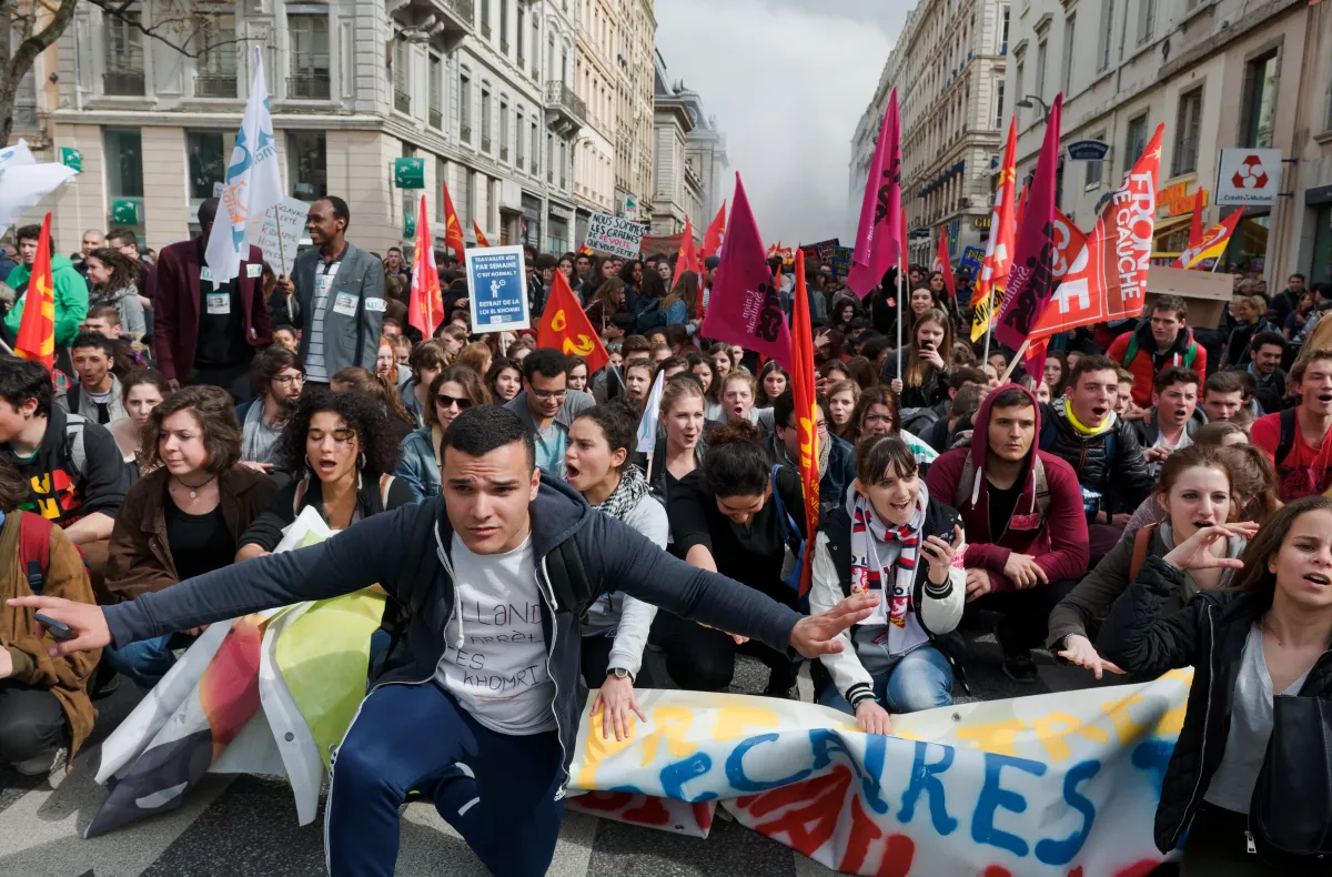 Manifestation contre la loi Travail Manifestation contre la loi Travail à Lyon