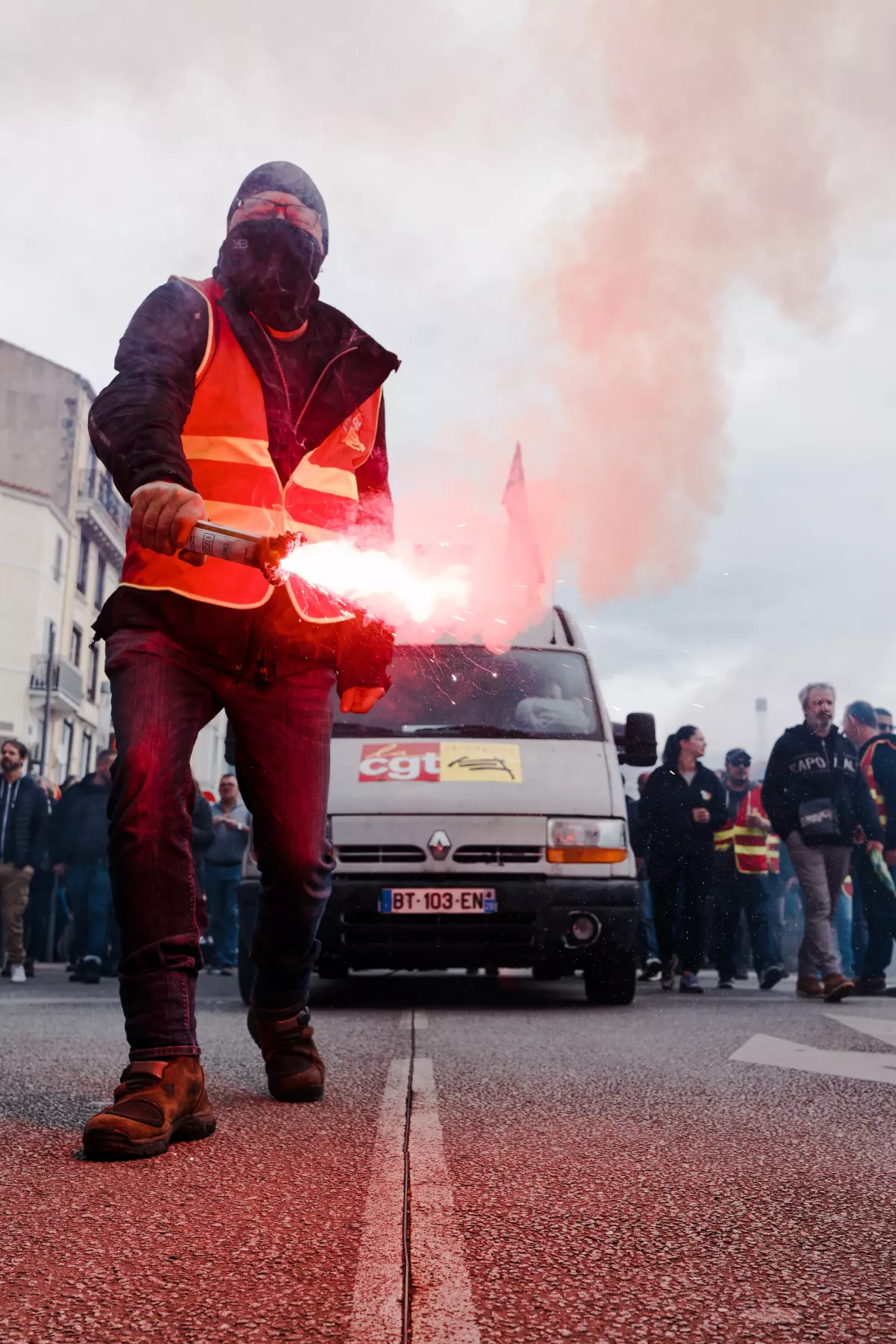 Manifestant CGT Manifestant CGT à Clermont-Ferrand